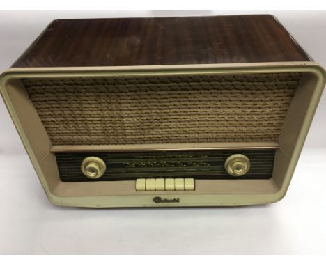 A vintage Continental valve radio and a Lloytron tv/radio/cassette tape recorder (2).