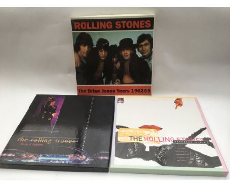 Three Rolling Stones 12x12 CD box sets.