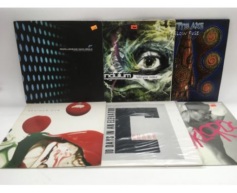 Six electronic dance and dub LPs and 12 inch singles by various artists including Pendulum, Little Axe, Propellerheads and ot