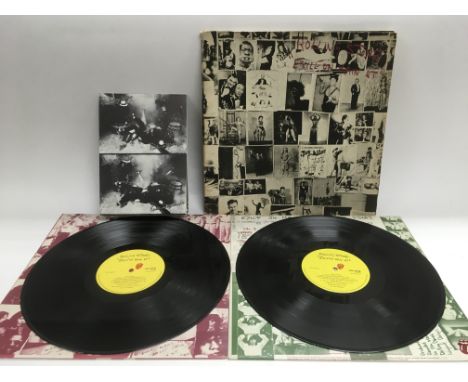 A first UK pressing of The Rolling Stones LP 'Exile In Main Street' complete with original inners and full set of 12 postcard