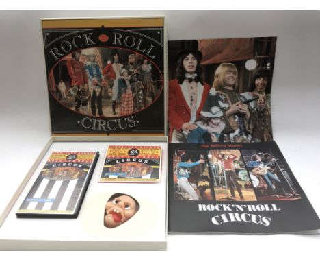 A Rolling Stones 'Rock &amp; Roll Circus' 12x12 CD and video box set.