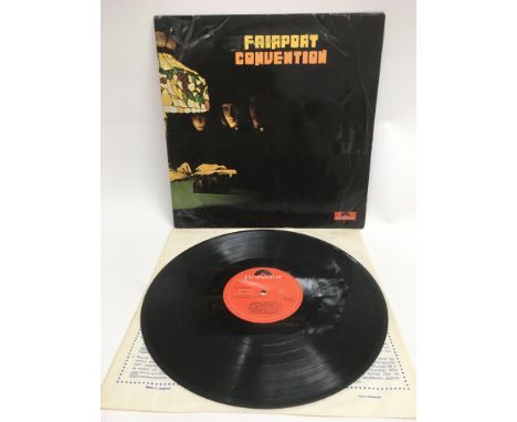 A first UK pressing of the 1968 debut LP by Fairport Convention. Some light scratches to the vinyl. Sleeve has creasing to th