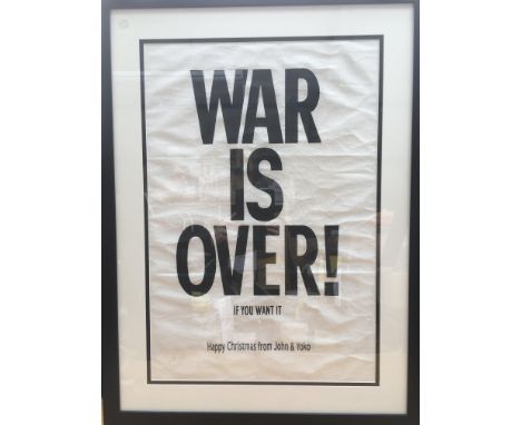 JOHN LENNON & YOKO ONO 1969 War Is Over! (If You Want It) Poster, 20x30