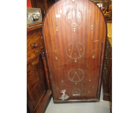 Large Corinthian 551 competition bagatelle board including balls, 4ft x 2ft