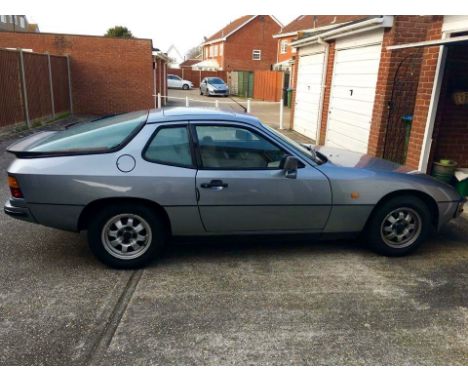 Porsche 924 coupe, first registered 23rd August 1983, 1985cc, five speed manual gearbox, cloth and leather interior, original