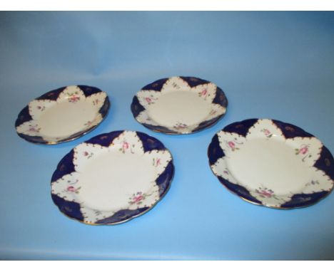Grosvenor China floral decorated part tea service