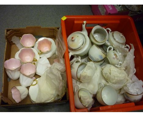 Foley china coffee service and two Japanese eggshell tea services