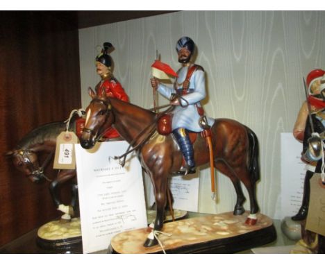 Michael Sutty, Limited Edition porcelain figure, Sowar, 27th Light Cavalry, 1897, from the series ' The Imperial Armies, the 