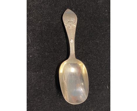 A hallmarked for Birmingham 1871 caddy spoon by George Unite, 12g 