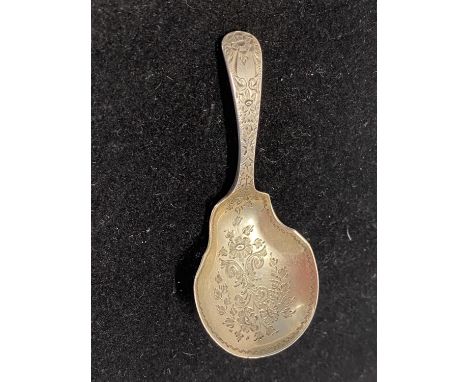 A hallmarked for London 1893 silver caddy spoon, maker George Maudsley jackson 12g 