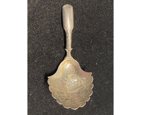 A hallmarked for Birmingham 1820 caddy spoon, maker Joseph Taylor, 9g 