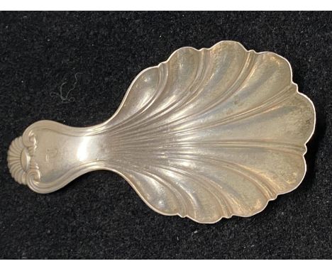 A hallmarked for Birmingham 1848 silver caddy spoon, maker Yapp &amp; Woodward 16g 