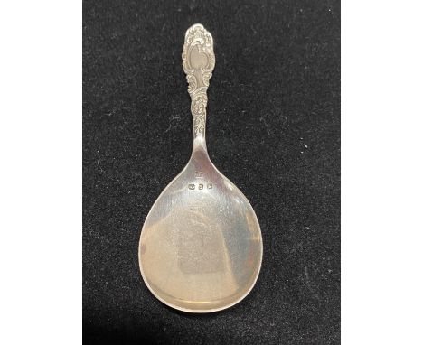 A hallmarked for Birmingham 1897 silver caddy spoon, maker Joseph Gloster 24g 