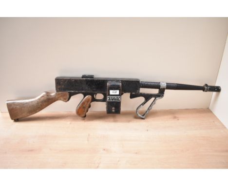 A vintage Shooting Star Inc Pneumatic Gun, Scotch Plains N.J, Fairground Rifle, missing hose, length 90cm