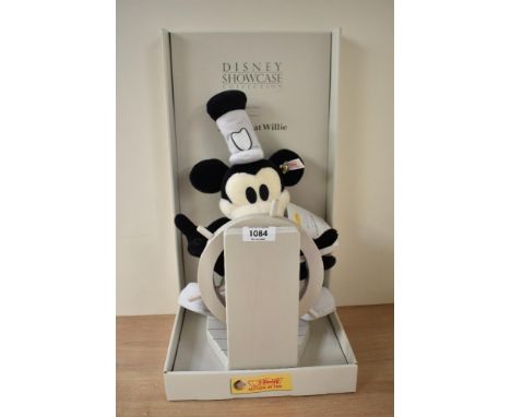 A modern Steiff Limited Edition Bear, 651472 Steamboat Willie, Disney Showcase Collection, 5466/10000, with white tag and but