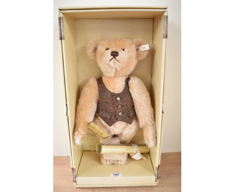A modern Steiff Limited Edition Bear, 654411 Teddy Bear Blond 43, British Collector's 19962, with growler, 772/3000, with whi