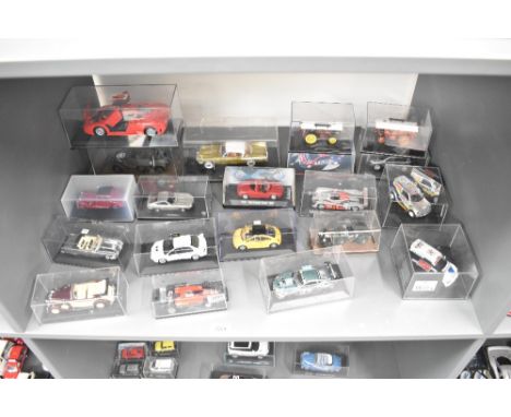 Twenty mixed scale Die-casts including Vitesse, Solido, OXI and similar, Racing Cars, Saloons, Sports Cars, Traction Engines 