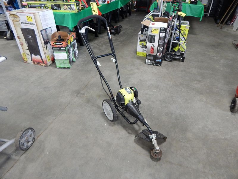 RYOBI MODEL T430 4CYCLE GAS POWERED WHEELED TRIMMER