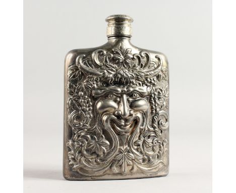 A HERMES VINTAGE FLASK, 1983, GODINGER BACCHUS.