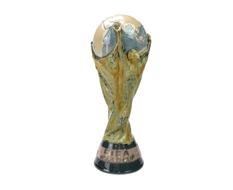 LLADRO PORCELAIN MODEL OF THE FIFA WORLD CUP TROPHY, commissioned and produced to celebrate the 1978 FIFA World Cup, the unde