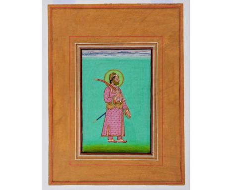  A PORTRAIT OF MAHARANA SARUP SINGH OF MEWAR (R. 1842-1861) ATTRIBUTED TO THE ARTIST 'TARA' INDIA, RAJASTHAN, MEWAR, MID-19TH