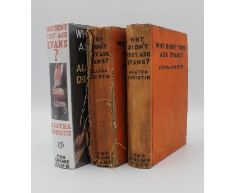 CHRISTIE, (Agatha), Why Didn't They Ask Evans?, first edition, later dustjacket, Collins, The Crime Club, 1934, together with