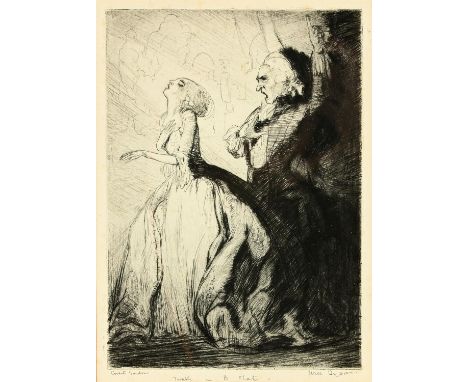 Will Dyson (British 1880-1938), 'Trouble in B Flat', etching, signed inscribed and further inscribed 'Covent Garden', plate s