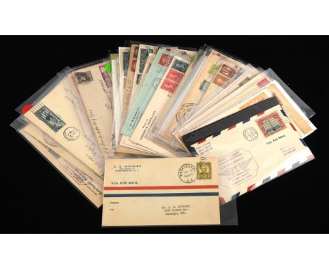 Stamps - Covers - USA - thirty nine (39) covers individually sourced. Includes inaugural flights, Zeppelin , first flights an