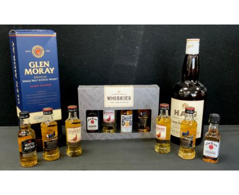 Whisky -  Glen Moray Elgon Classic Speyside single malt, 70cl, 40%vol,  Haig blended Scotch Whisky, 26. 2/3 fl ozs, 70% proof