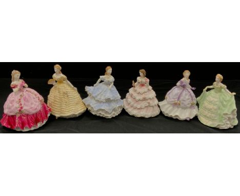 Limited Edition Royal Worcester Debutantes including; Lady Louisa 982/15,000, Lady Sophie 372/15,000, Lady Elizabeth 212/15,0
