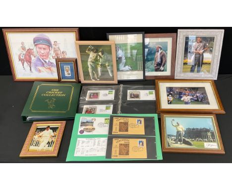 Autographs - Sporting inc Golfers Tiger Woods, Arnold Palmer, Seve Ballesteros and Jack Nicolaus, Cricketers, Gary Sobers, Ge