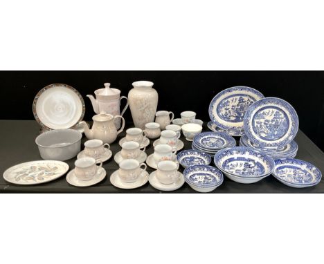 Ceramics - table China Denby pattern include Tasmin, Encore, Marrakesh etc, inc coffee and tea pots, vase, dinner and side pl