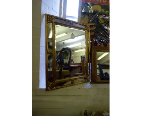 A good quality gilt framed bevelled edged wall mirror.