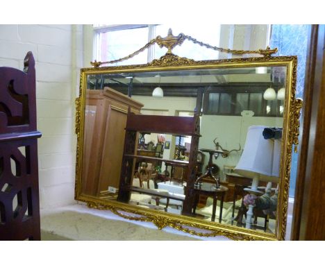A good quality gilt bevel edged wall mirror.
