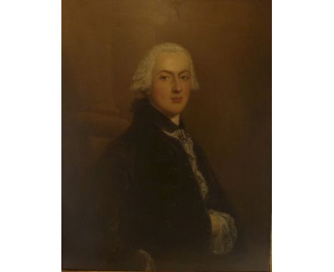 Old Master half length portrait of a gentleman in black coatUnsigned, inset into a gilt farme, 91x70cm 