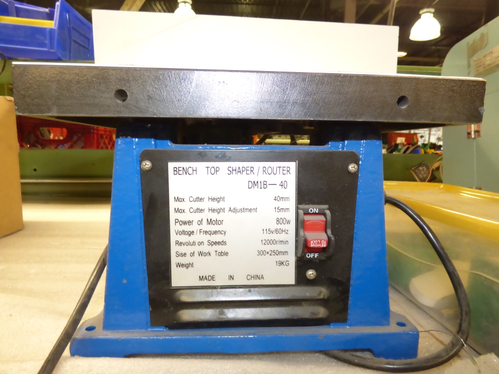 1/2" Bench Top Shaper/Router.