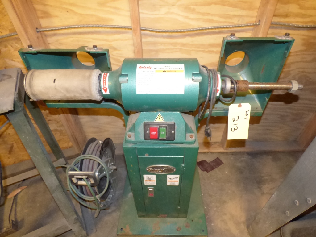 Grizzly Flap Sander. ¥ 1.0 HP Drum/Flap Sander. ¥ Single Phase 110V