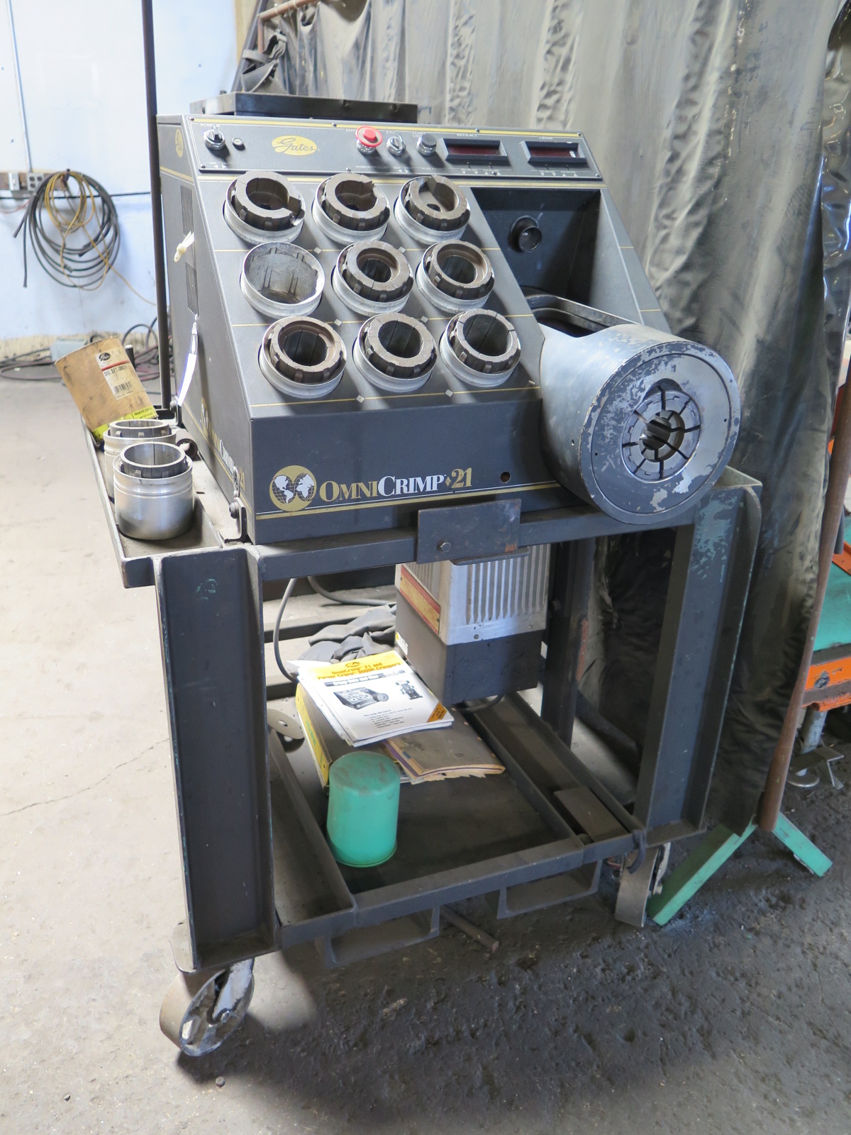 Gates OmniCrimp21 Hydraulic Hose Crimper w/ Dies and Accessories