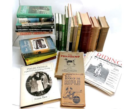 Qty of mostly hunting / shooting / fishing books etc 