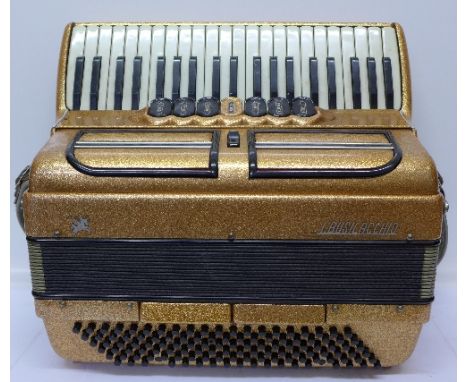A Busilacchio piano accordion, cased