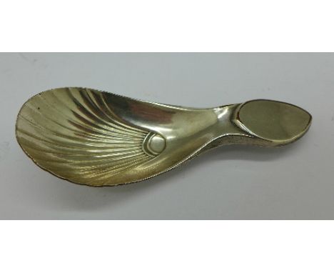 A caddy spoon