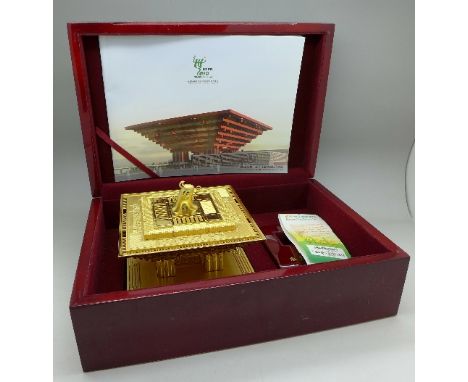 A Shanghai Expo 2010, Oriental Treasure Chinese seal, boxed