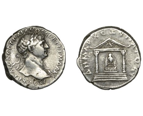 Roman Provincial Coinage, ARABIA, possibly Bostra, Tridrachm, 112-4, laureate head right, drapery on far shoulder, αυτοκρ και