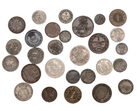 Miscellaneous, DENMARK, Frederik IV, 12 Skilling Dansk, 1711cw, Copenhagen (KM 495); Christian VIII, Rigsbankskilling, 1842, 