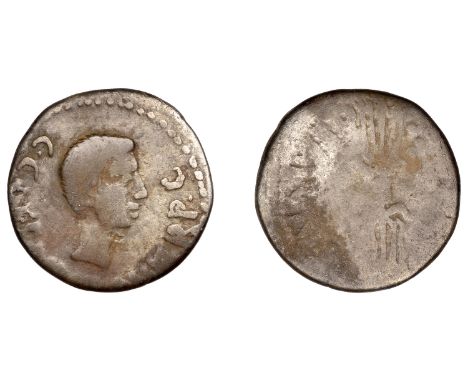 Roman Imperiatorial, Octavian, Denarius, Military mint in Italy, early 40 BC, struck under Quintus Salvius Salvidienus Rufus 