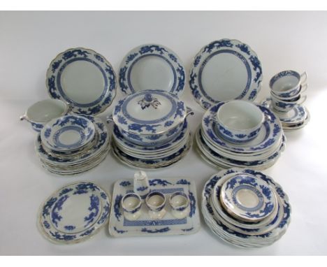 A quantity of Blue Dragon pattern wares including Booths, George Jones & Sons, etc comprising circular tureen and cover, tea 