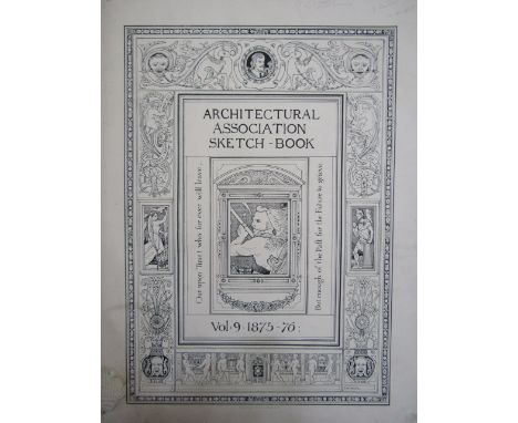 Seven early 20th century editions of The Architectural Association Sketch Books