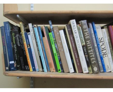 An extensive collection of art reference books covering a wide range of subjects and artists