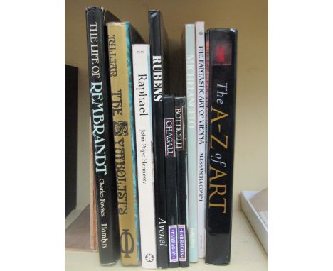 A small quantity of mixed art books, Appley Dapply's Nursery Rhymes by Beatrix Potter and a quantity of early 20th century bl