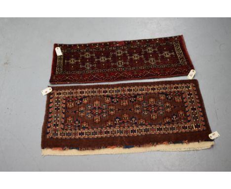 Yomut Turkmen kepse gul mafrash face, Turkmenistan, early 20th century, 1ft. 7in. X 3ft. 4in. 0.48m. X 1.02m. With remains of
